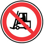 Zákaz provozu – průjezdu motorových vozíků