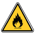 Výstraha, požárně nebezpečné látky